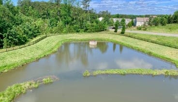 wet detention pond