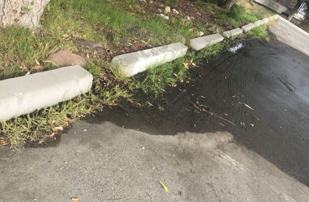 stormwater violation of a wet parking lot