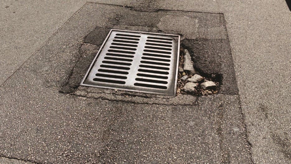 grate in the street