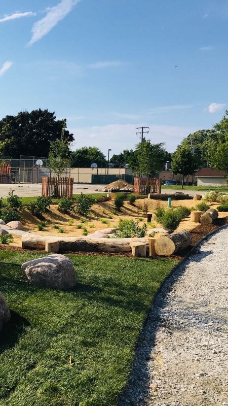 landscaping design in a park