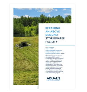 Repairing an Above Ground Stormwater Facility - AQUALIS