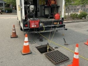 inspecting underground pipes