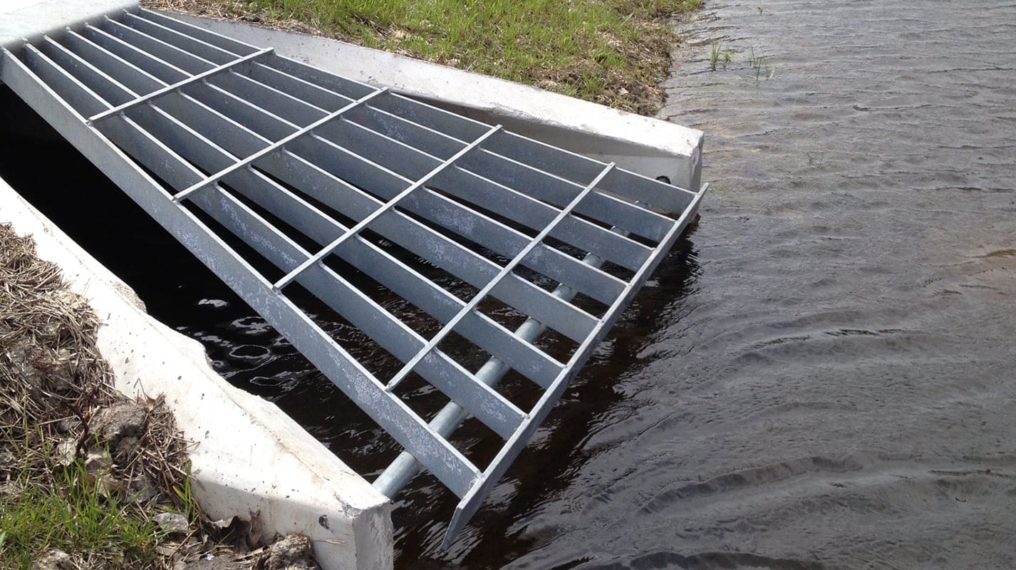 detention basin trash rack