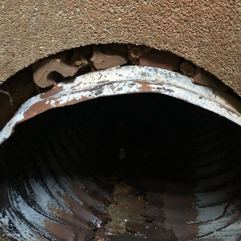 injection grouting for a pipe