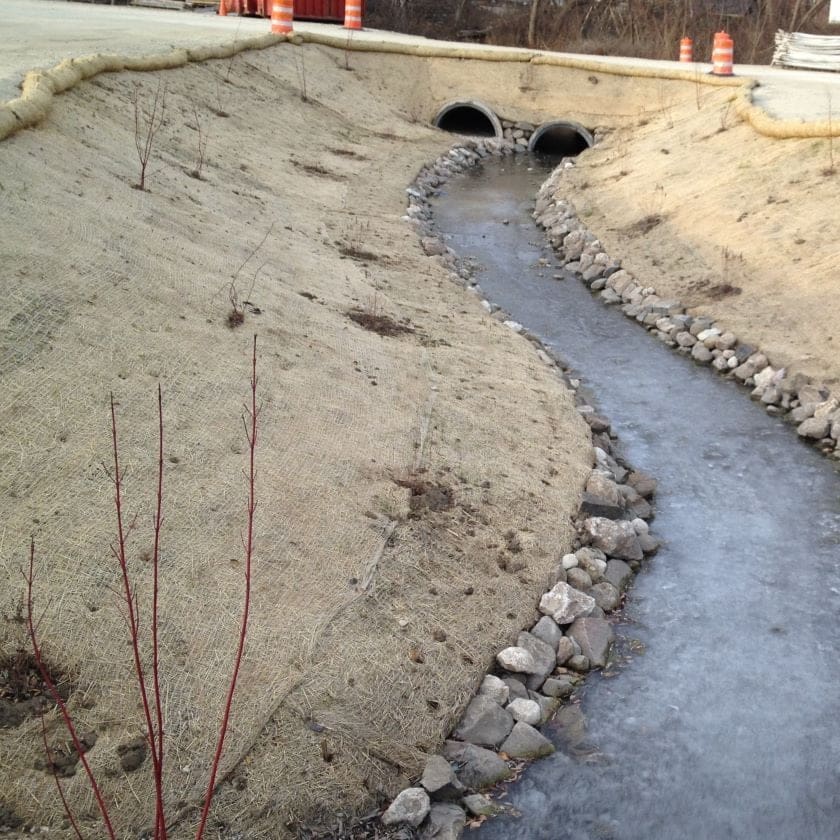 storm drain trench