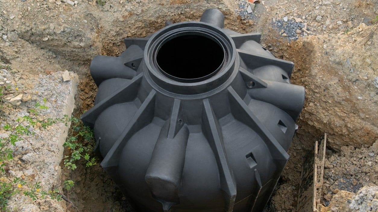 dry well in the ground