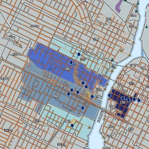 AQUALIS GSI flood plan of Green Bay