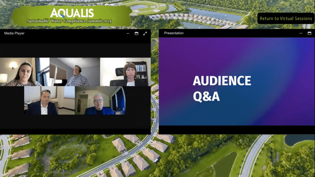 AQUALIS webinar screenshot - audience Q&A