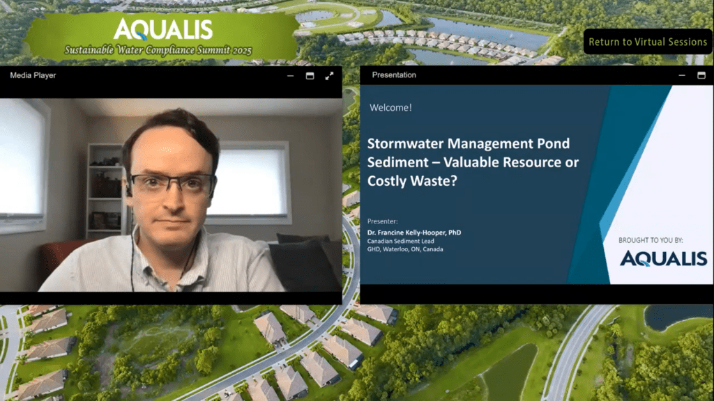 AQUALIS sustainable water compliance summit - stormwater management pond sediment presentation