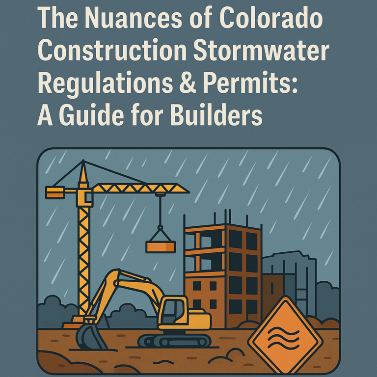 The Nuances of Colorado Construction Stormwater Regulations & Permits: A Guide for Builders - AQUALIS The Nuances of Colorado Construction Stormwater Regulations & Permits: A Guide for Builders - AQUALIS
