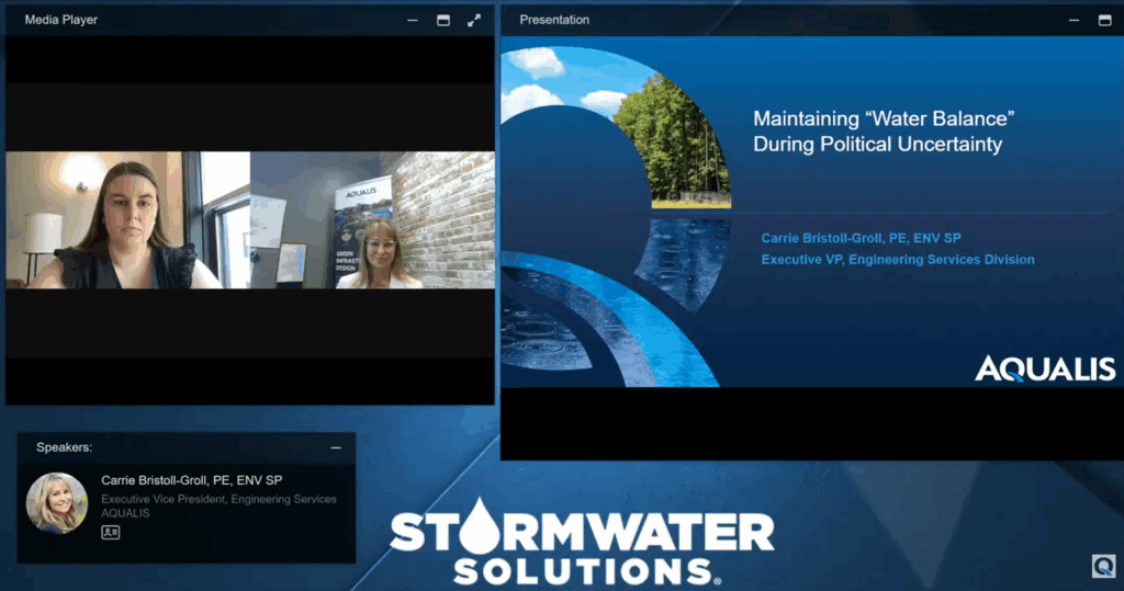 AQUALIS Maintain Water Balance During Political Uncertainty seminar