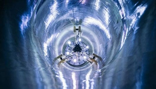 UV light in pipe