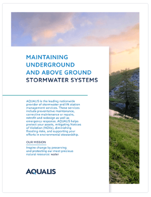 Maintaining above ground and below ground stormwater systems.