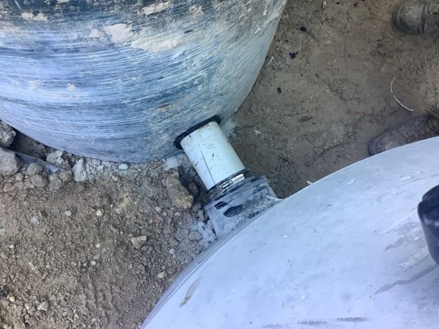 Connecting the lift station and manhole