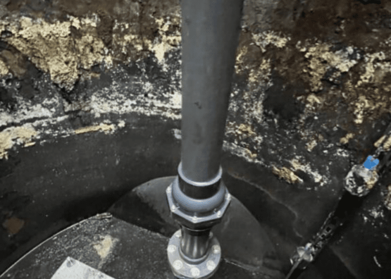 Installing new pipes and valves
