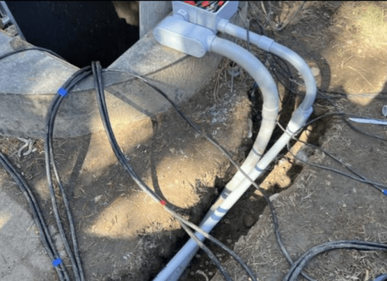 Running conduit and wiring