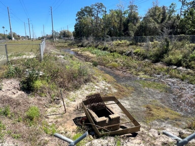Failing Retention Pond 4