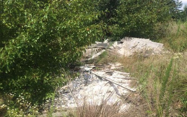 collection of debris