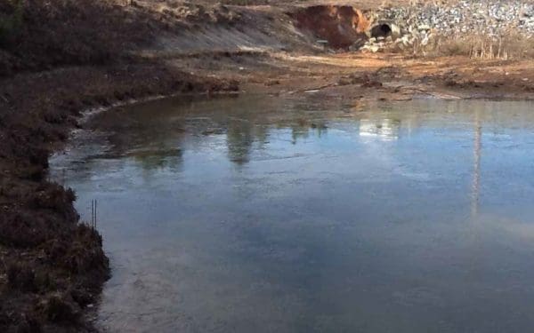 pond erosion